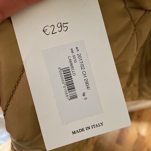 CYH Longline Diamond Quilted Puffer Coat in Camel / Tan - Picture 3 of 4